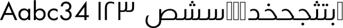 Futura Arabic Font Preview