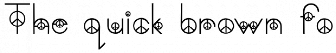 Peace Font Preview