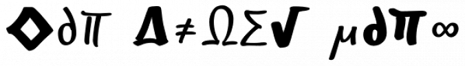 EF Optiscope Math Font Preview