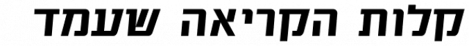 Shmuel MF Font Preview