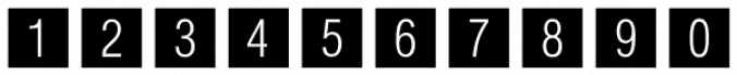 Square Numbers MF font download
