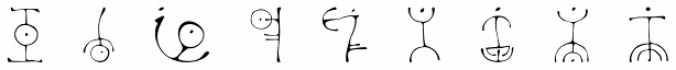 Petroglyph Font Preview
