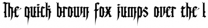 SkyClad Gothic BB Font Preview