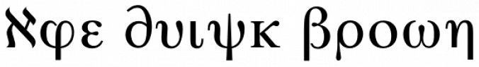 Greek Maths A SB Font Preview