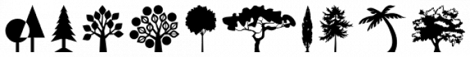 Tree Assortment Font Preview