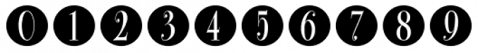 Bullet Numbers Font Preview