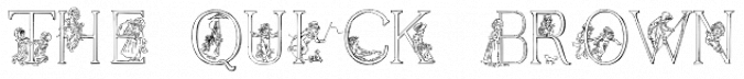 Kate Greenaway's Alphabet Font Preview