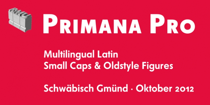 Primana Pro font preview