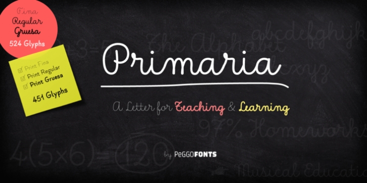 Primaria font preview