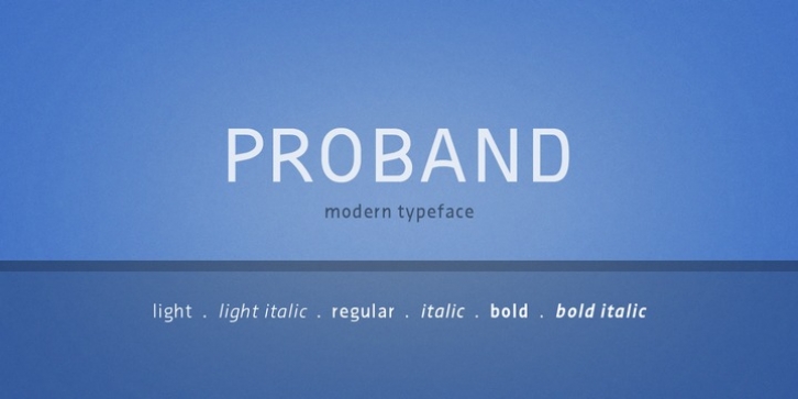 Proband font preview