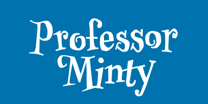 Professor Minty font preview