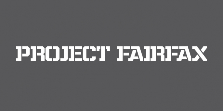 Project Fairfax font preview