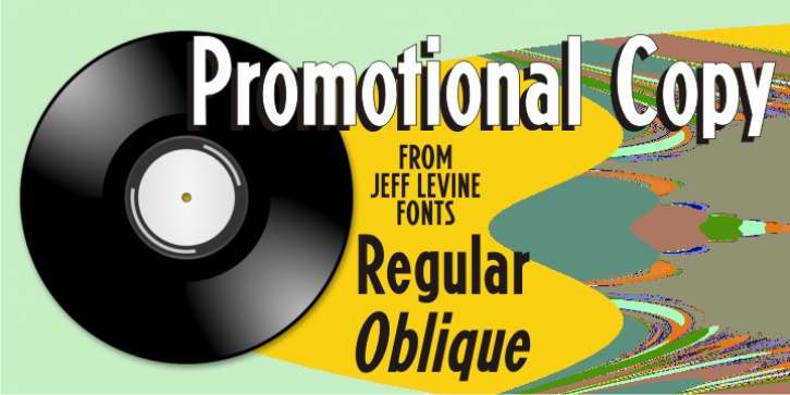 Promotional Copy JNL font preview