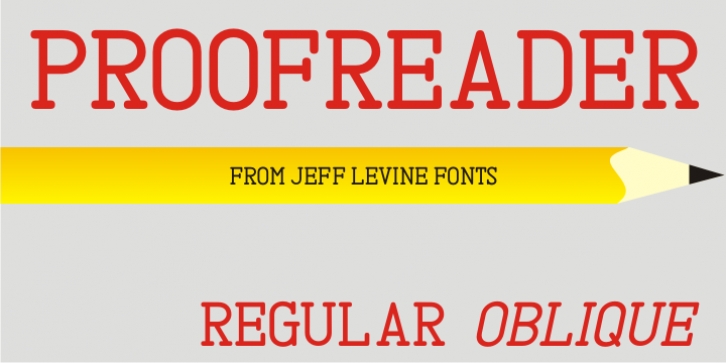 Proofreader JNL font preview