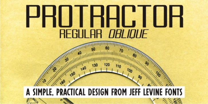 Protractor JNL font preview