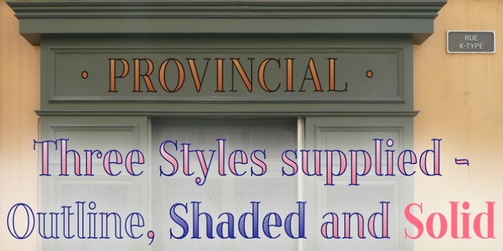 Provincial font preview