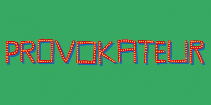 Provokateur font preview