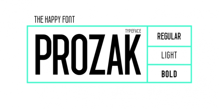 Prozak font preview