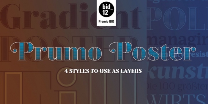 Prumo Poster font preview