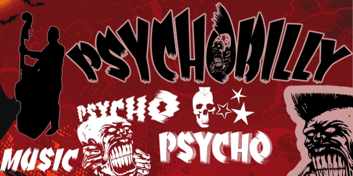 Psychobilly font preview