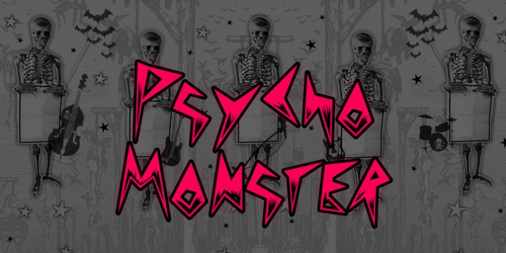 Psychomonster font preview