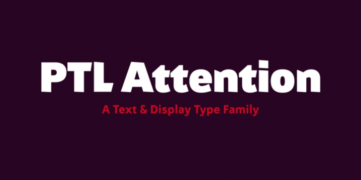 PTL Attention font preview