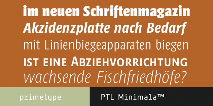 PTL Minimala font preview