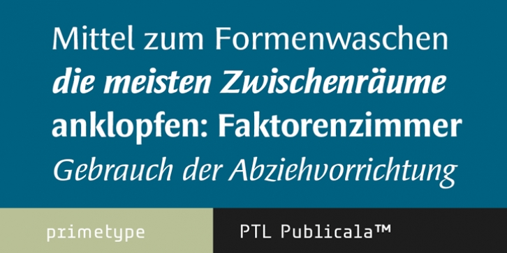 PTL Publicala font preview