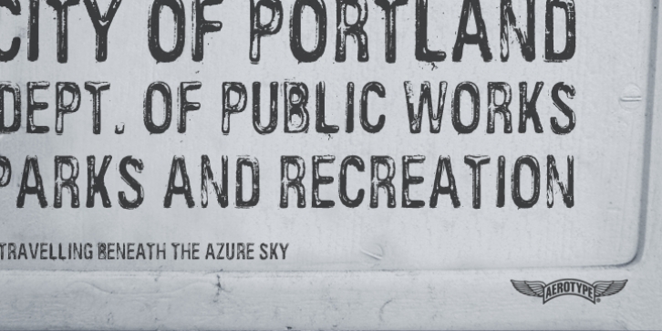 Public Works font preview