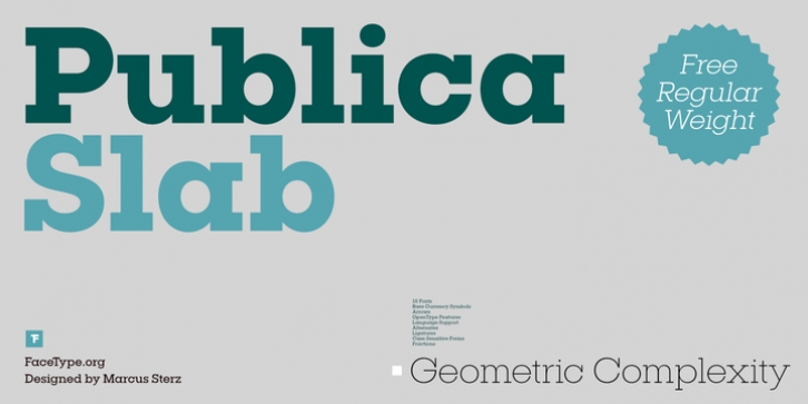 Publica Slab font preview