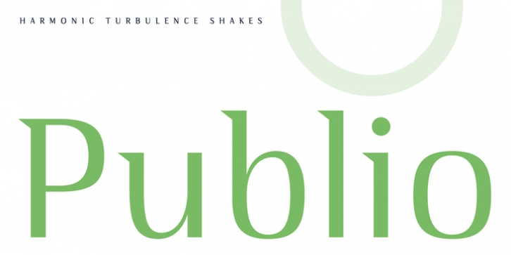 Publio font preview