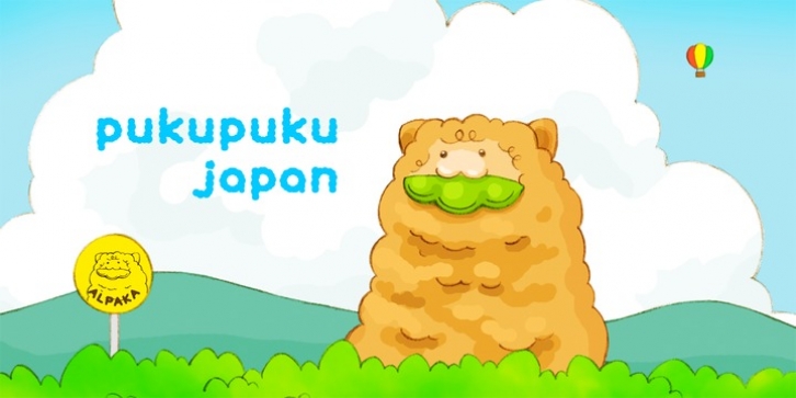 Pukupuku japan font preview