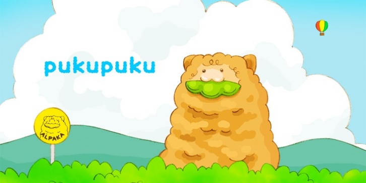 Pukupuku font preview