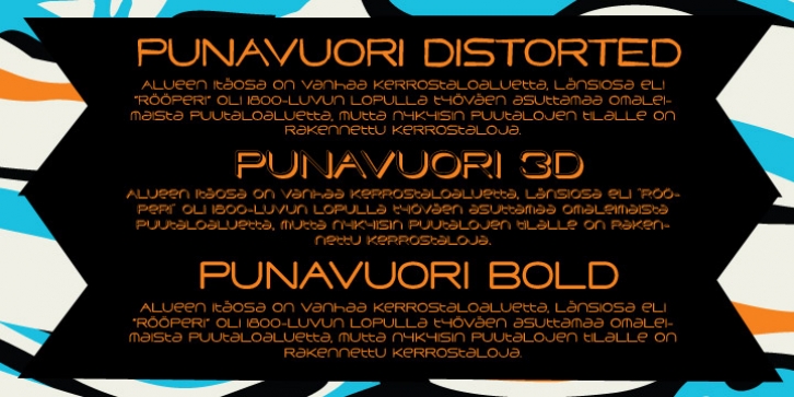 Punavuori font preview