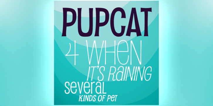 Pupcat font preview