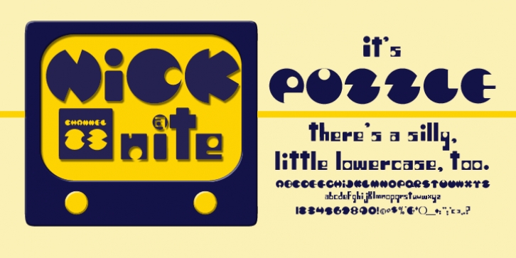 Puzzle font preview