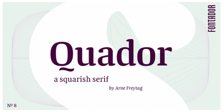 Quador font preview