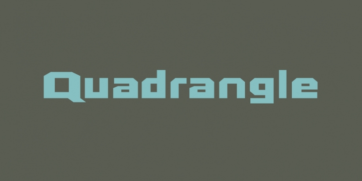 Quadrangle font preview