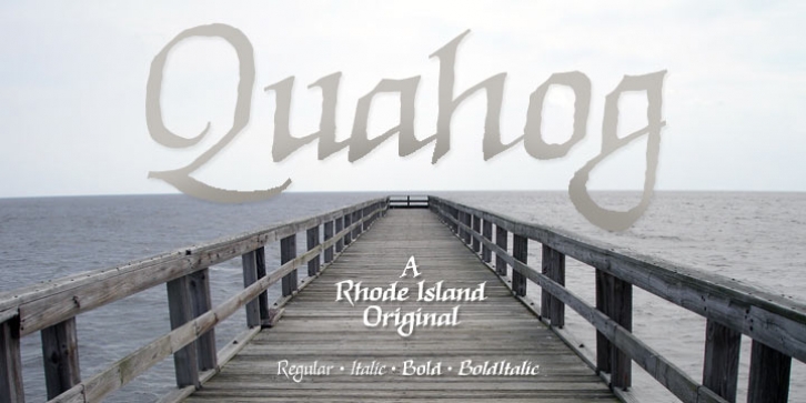 Quahog BB font preview