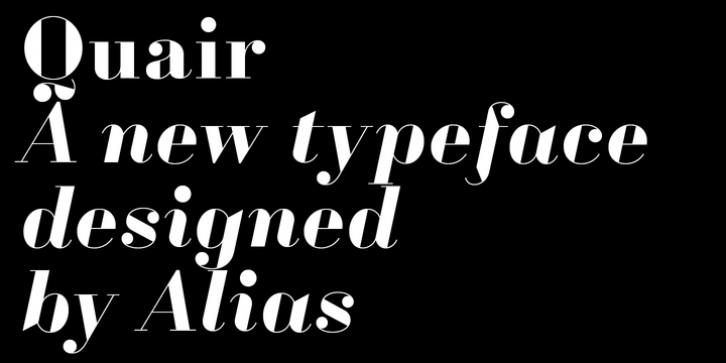 Quair font preview