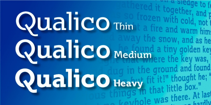 Qualico font preview