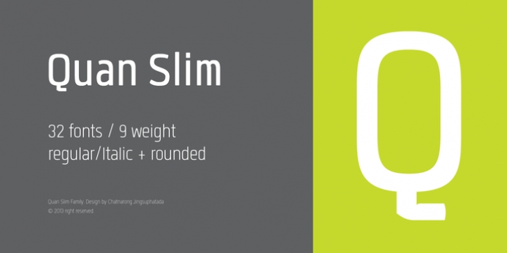 Quan Slim font preview