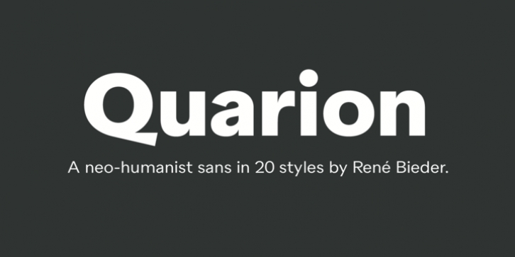 Quarion font preview