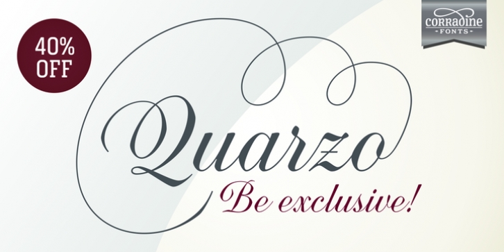 Quarzo font preview