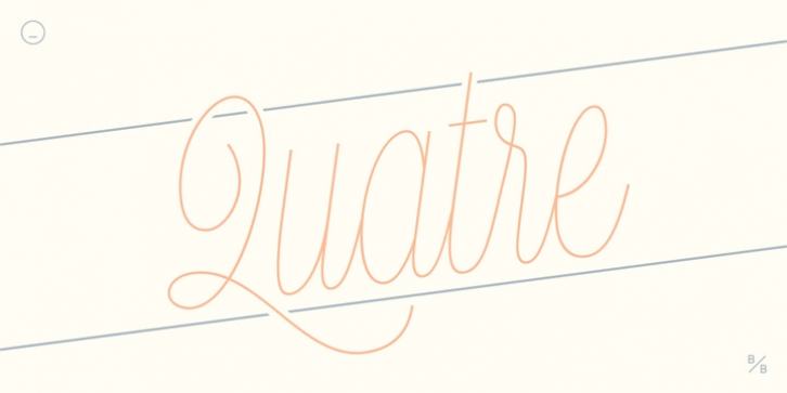 Quatre font preview