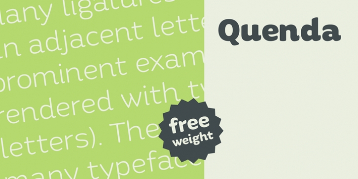 Quenda font preview