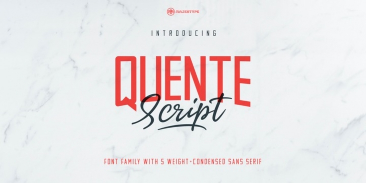 Quente font preview