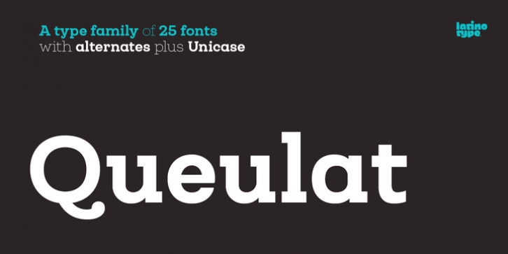 Queulat font preview