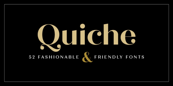 Quiche font preview