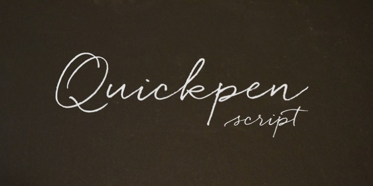 Quickpen font preview